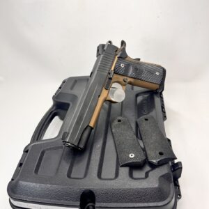 Used SIG SAUER 1911  BLACK NITRON XO - 5" PISTOL - 45 ACP - 8+1 ROUNDS - ED BROWN DIMPLED MAINSPRING HOUSING & MAGWELL + Punisher VZ Grips