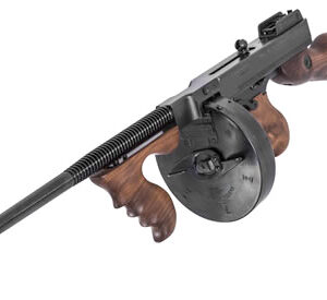 New AUTO ORDNANCE THOMPSON 1927A-1 DELUXE 45ACP - SEMIAUTOMATIC RIFLE - the “Chicago Typewriter®” - 16.5" BARRELED TOMMY GUN w/20-Round Stick and 100-Round Drum