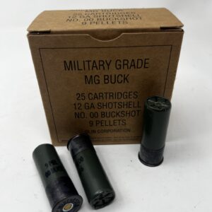 WINCHESTER® MILITARY GRADE 12 GAUGE - 00 BUCK, 9 PELLET - 2.75" - 25 ROUND BOX