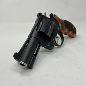 New KORTH MONGOOSE 3" .44 MAG CARRY SPECIAL - CUSTOM DA/SA POLISHED TRIGGER + ADJUSTABLE REAR SIGHT/GOLD BEAD FRONT SIGHT - HOGUE CHECHEN WOOD GRIP