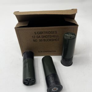 WINCHESTER® MILITARY GRADE 12 GAUGE - 00 BUCK, 9 PELLET - 2.75" - 5 ROUND BOX