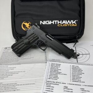 New NIGHTHAWK CUSTOM GRP RECON w/THREADED BARREL & MAGWELL - OPTIC READY IOS - 9MM - NITRADE BLACK