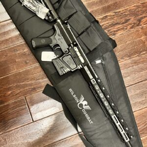 New WILSON COMBAT TACTICAL HUNTER - 308WIN - BILLET UPPER & LOWER - 18" FLUTED & THREADED 416R STAINLESS STEEL MATCH GRADE BARREL - WC/SLR RIFLEWORKS SENTRY 7 ADJUSTABLE GAS BLOCK - BLACK ARMOR-TUFF®
