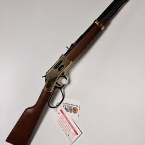 New HENRY BIG BOY BRASS SIDE GATE CARBINE (H006GCR) - 45 COLT - 16.5" OCTAGONAL BARREL - POLISHED HARDENED BRASS RECEIVER - WALNUT STOCK - LARGE LOOP LEVER ACTION