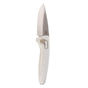 New SOG One Zero AU Lock Automatic Knife Satin Aluminum (3.1" Chrome Blade)
