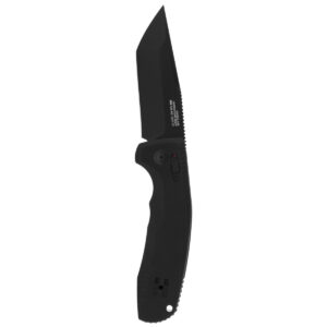 New SOG Knives SOG-TAC AU Tanto Automatic Knife Black Aluminum (3.4" Black Blade)