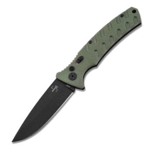 New Boker Plus Large Strike Grivory Drop Point Automatic Knife Green (3.62" Black Blade)