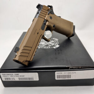 New SPRINGFIELD ARMORY 1911DS PRODIGY™ COMPENSATED AOS HANDGUN - 5" MATCH GRADE BULL BARREL - 17+1 and 20+1 - COYOTE BROWN - 9MM
