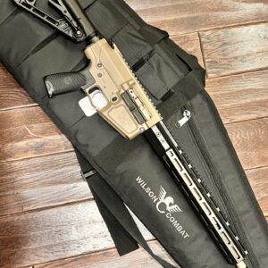 New WILSON COMBAT RECON TACTICAL - 308 WIN - 16" THREADED 416R STAINLESS STEEL MATCH GRADE BARREL - WC/SLR RIFLEWORKS SENTRY 7 ADJUSTABLE GAS BLOCK - FLAT DARK EARTH w/BLACK ARMOR TUFF® HANDGUARD