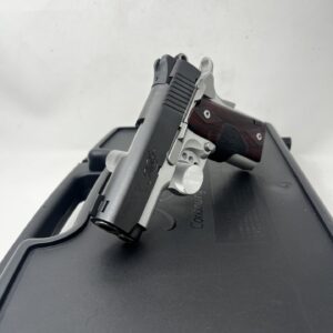 Used KIMBER 1911 ULTRA CRIMSON CARRY II w/GREEN LASER - 45 ACP - 3" MATCH GRADE BULL BARREL - MATCH TRIGGER - CRIMSON TRACE LASER GRIPS - MATTE BLACK/SATIN SILVER