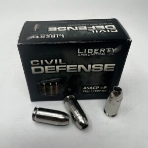 LIBERTY AMMUNITION CIVIL DEFENSE 45ACP +P - 1900 FPS - 78 GRAIN FRAGMENTING HOLLOW POINT